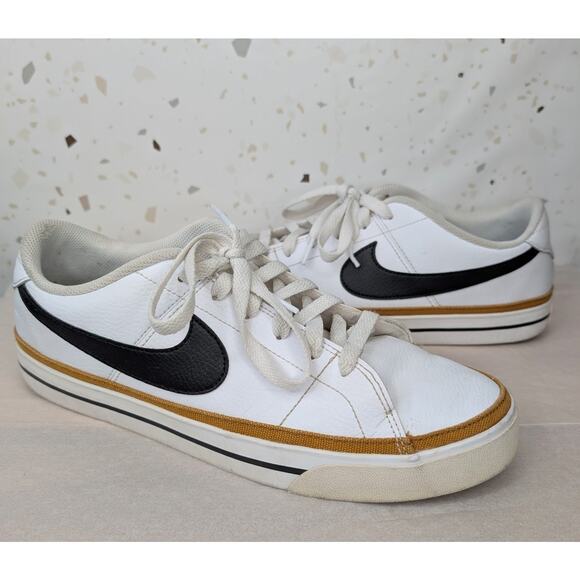 Nike Court Legacy White Desert Ochre Cu4150-102 Men's Shoes Size 11 - Picture 2 of 8
